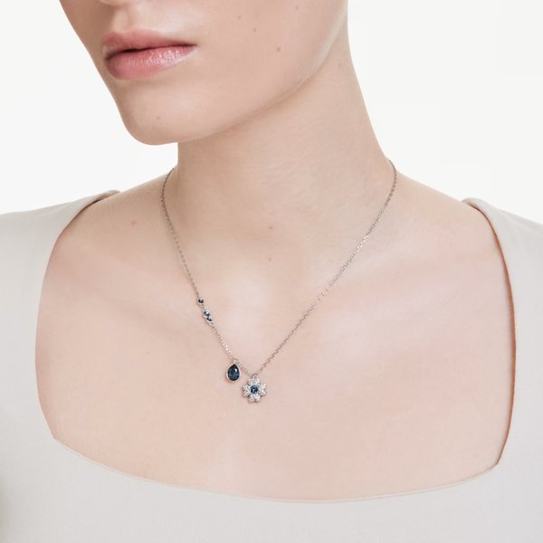 Swarovski Symbolica ezüst színű ékszer szett kék kristállyal 5734546