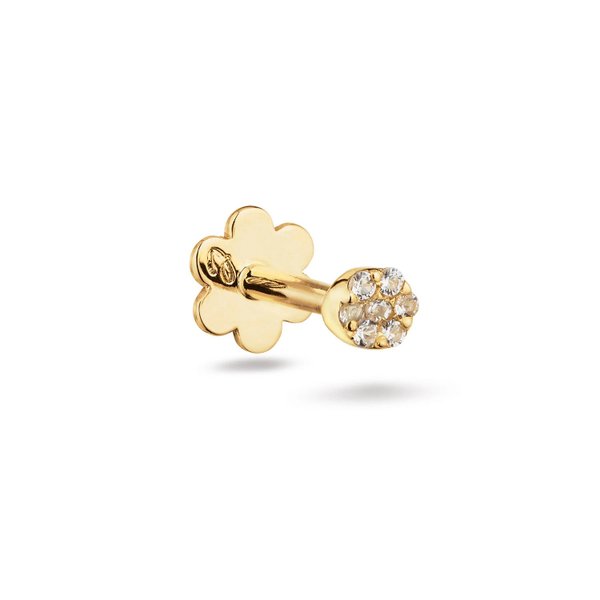 Jackie Gold Fehér topáz pávé 14K arany piercing JKP25.539