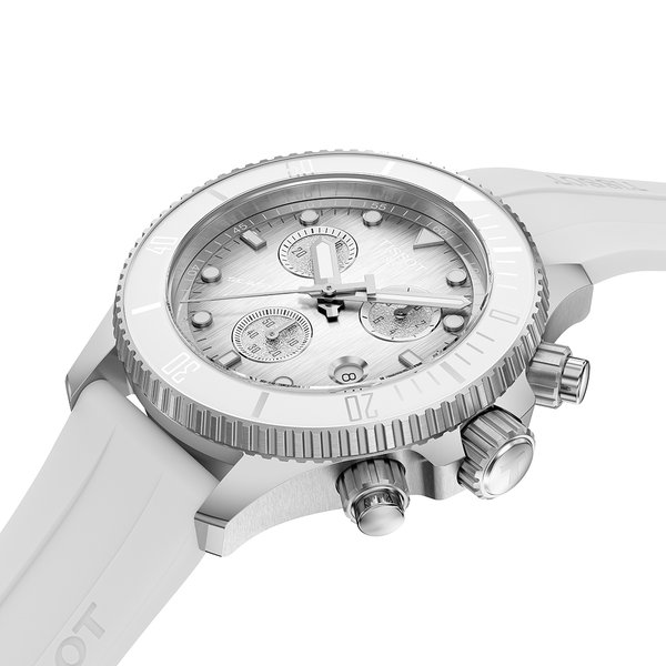 Tissot Seastar 1000 fehér számlapos quartz chronograph karóra T1202171701100