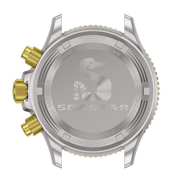 Tissot Seastar 1000 fekete és szürke számlapos quartz chronograph karóra T1202172206100