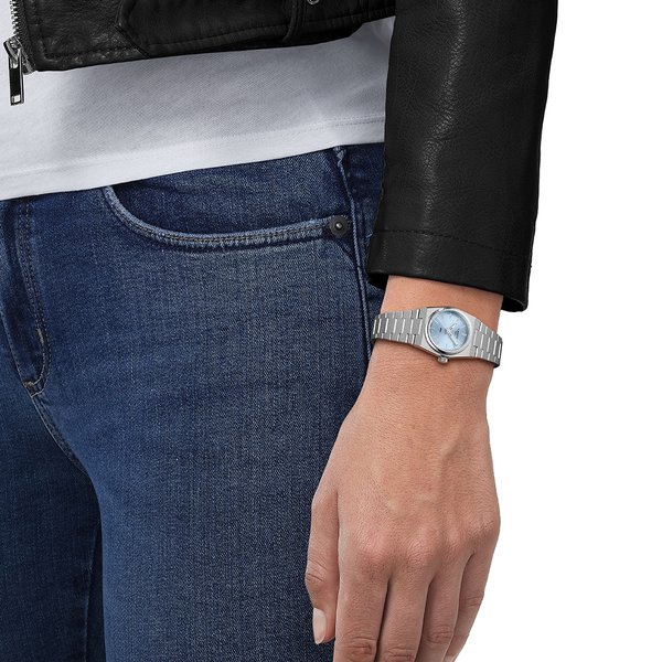 Tissot PRX Ladies kék számlapos női karóra T1370101135100