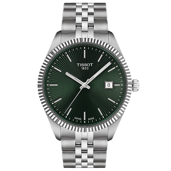 Tissot Tissot Ballade fémszíjas zöld férfi karóra T1564101109100
