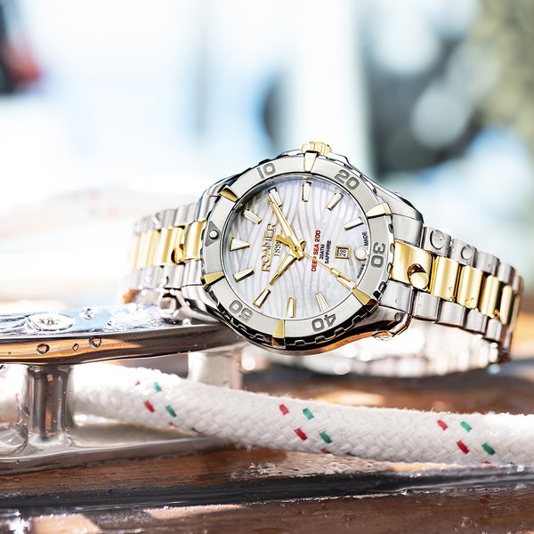 Roamer Deep Sea 200 Lady bicolor gyöngyház számlapos  női óra 860844472020