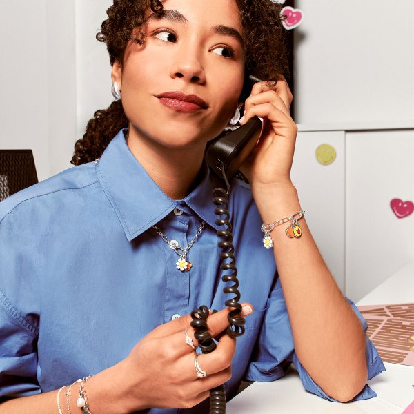 Thomas Sabo  SmileyWorld Margaréta ezüst connect charm CC1291-664-4