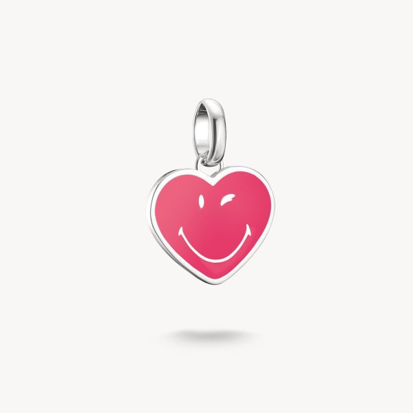 Thomas Sabo  SmileyWorld Szív ezüst connect charm CC1294-664-9