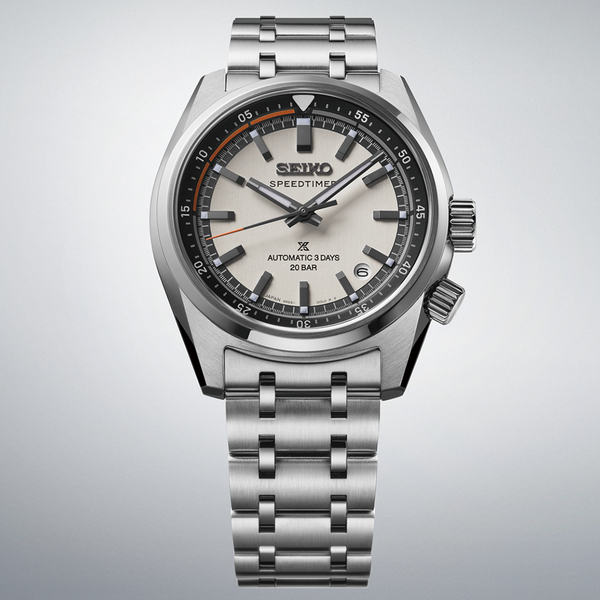 Seiko Prospex Speedtimer 6R Compact Countdown fehér automata karóra SPB513J1