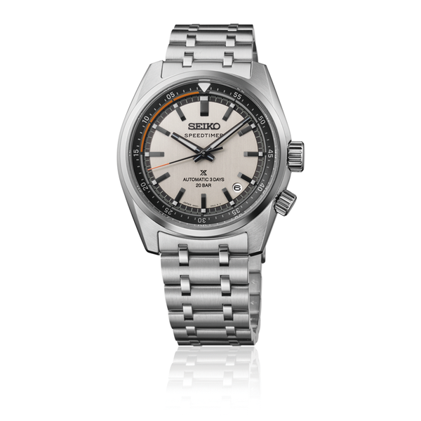 Seiko Prospex Speedtimer 6R Compact Countdown fehér automata karóra SPB513J1