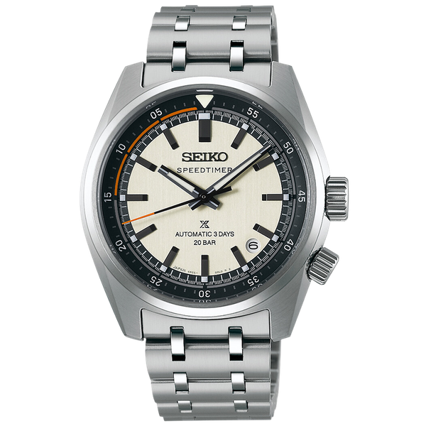 Seiko Prospex Speedtimer 6R Compact Countdown fehér automata karóra SPB513J1