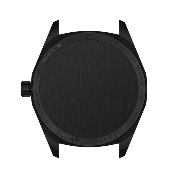 Tissot PRC 100 Solar fekete számlapos bőrszíjas férfi karóra T1514223605100