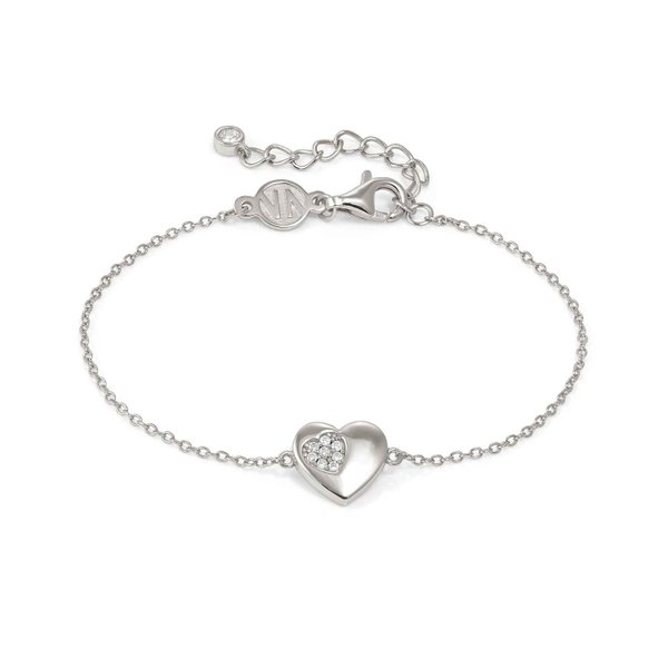 Nomination Petite Sparkle szív ezüst karkötő 242300/004