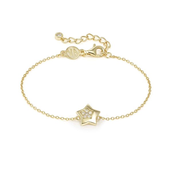 Nomination Petite Sparkle csillag aranyozott ezüst karkötő 242300/009