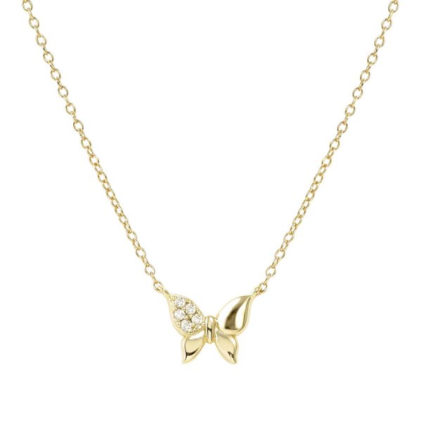 Nomination Petite Sparkle pillangó aranyozott ezüst nyaklánc 242303/042