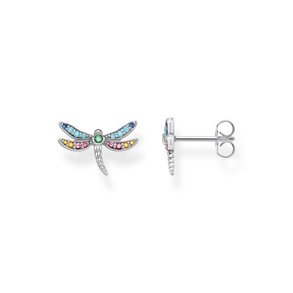 Thomas Sabo Szitakötő ezüst fülbevaló színes kövekkel SCH150278