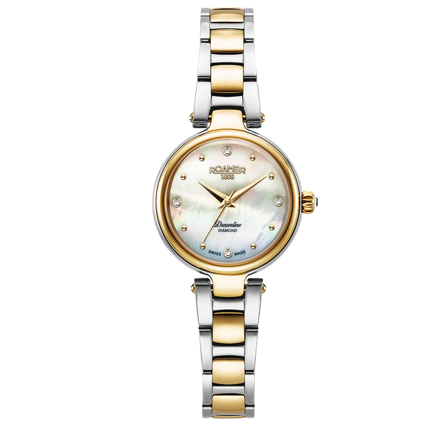 Roamer Dreamline Diamond gyémánt indexes gyöngyház bicolor női karóra 967847472050
