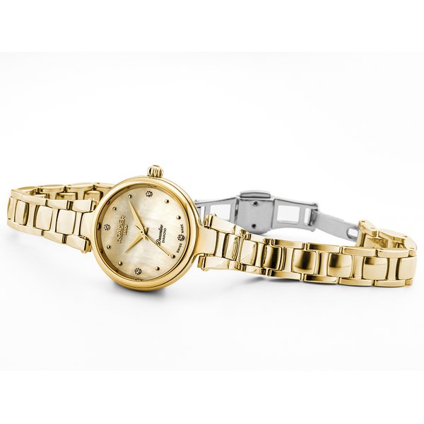 Roamer Dreamline Diamond gyémánt indexes gyöngyház arany színű női karóra 967847483050
