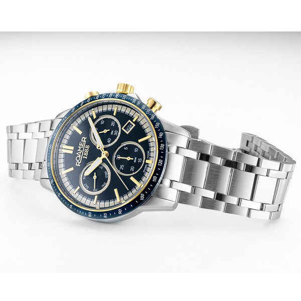 Roamer Mercury Chrono sötétkék chrongraph férfi karóra 968988474520