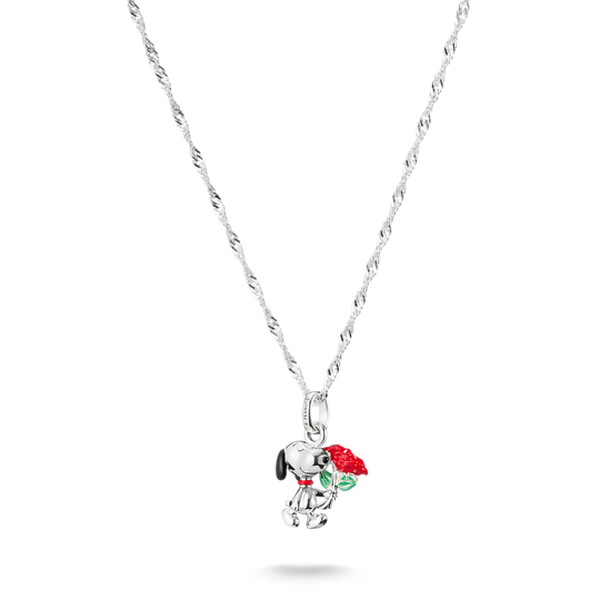Thomas Sabo Snoopy ezüst nyaklánc rózsával KE2353-664-7