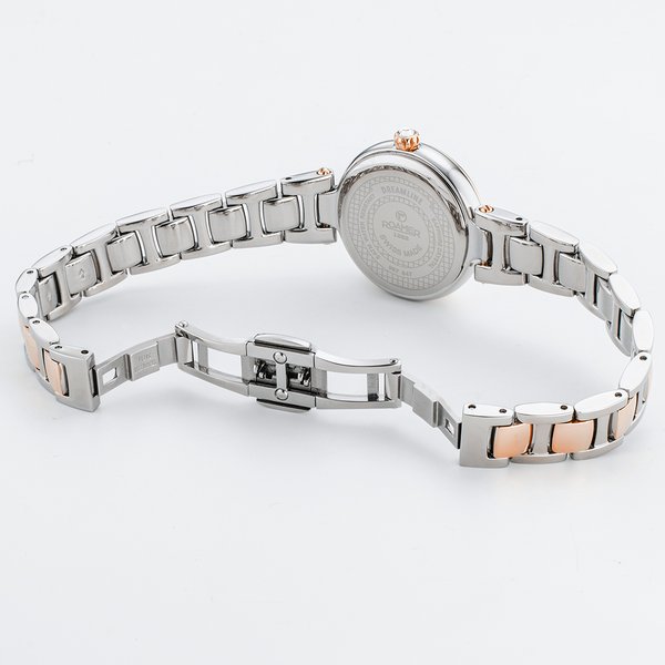 Roamer Dreamline Diamond gyémánt indexes gyöngyház rozé és ezüst női karóra 967847492050