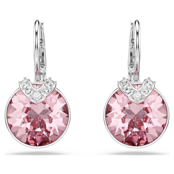 Swarovski Bella V csepp alakú fülbevaló rózsaszín kristállyal 5734235