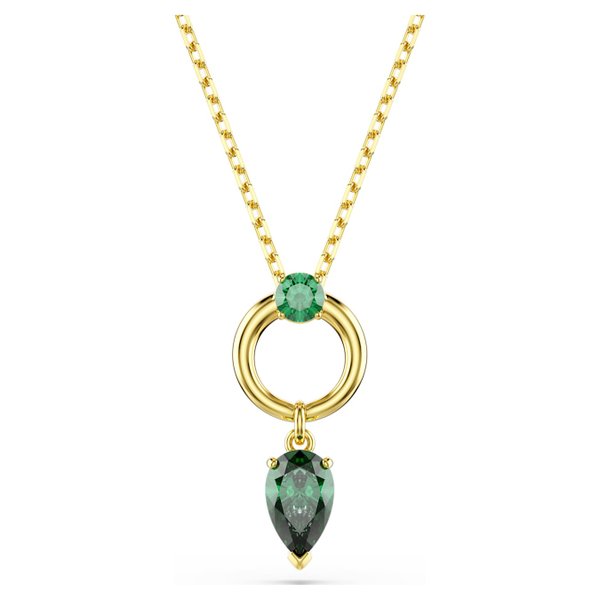 Swarovski Mesmera arany színű nyaklánc zöld függő kristály dísszel 5732484