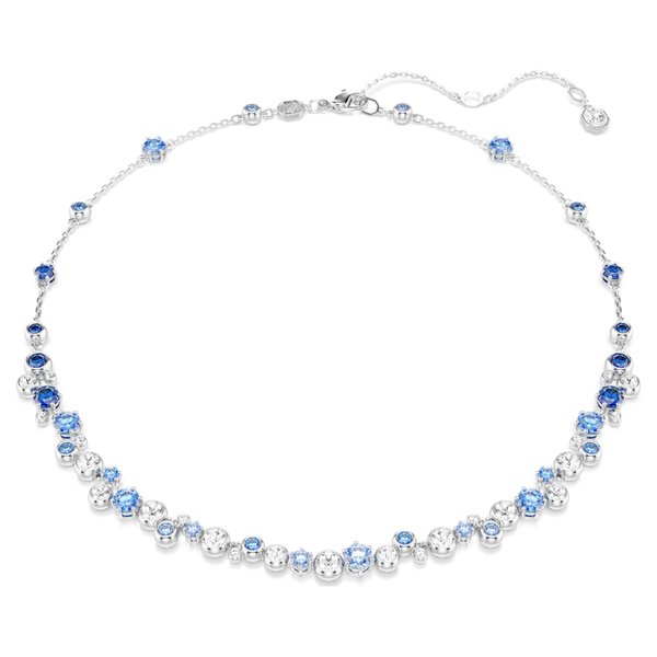 Swarovski Constella ezüst színű nyaklánc kék kristályokkal 5732255