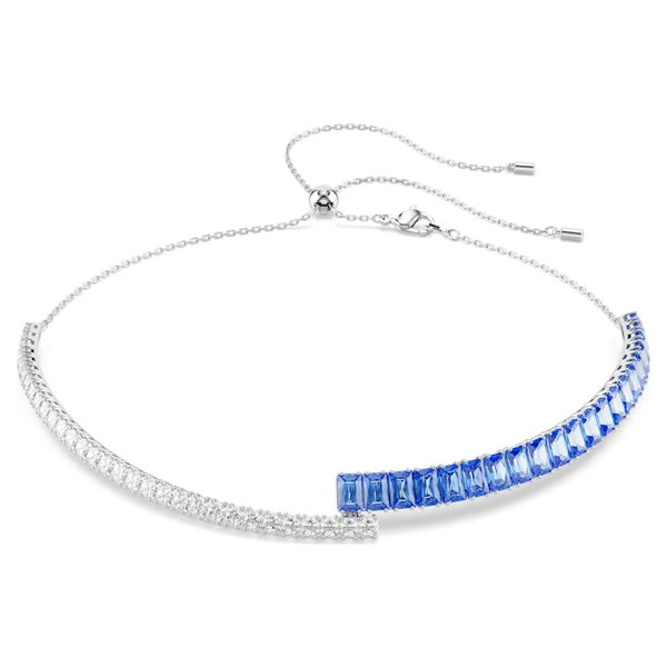 Swarovski Matrix choker nyaklánc kék fehér kristállyal 5722464