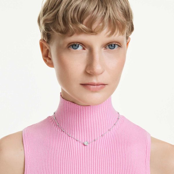 Swarovski Una Angelic kör medálos ezüst színű nyaklánc 5733116