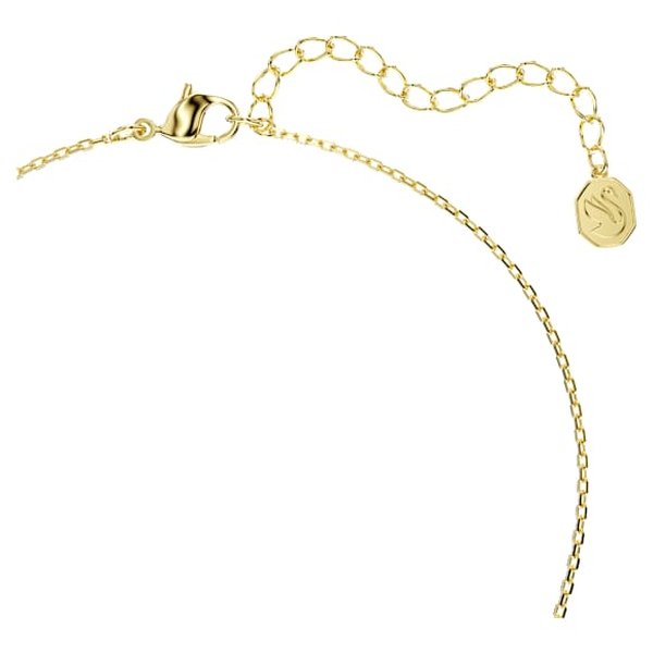 Swarovski Bella V medál arany színű nyaklánc zöld kristállyal 5735387