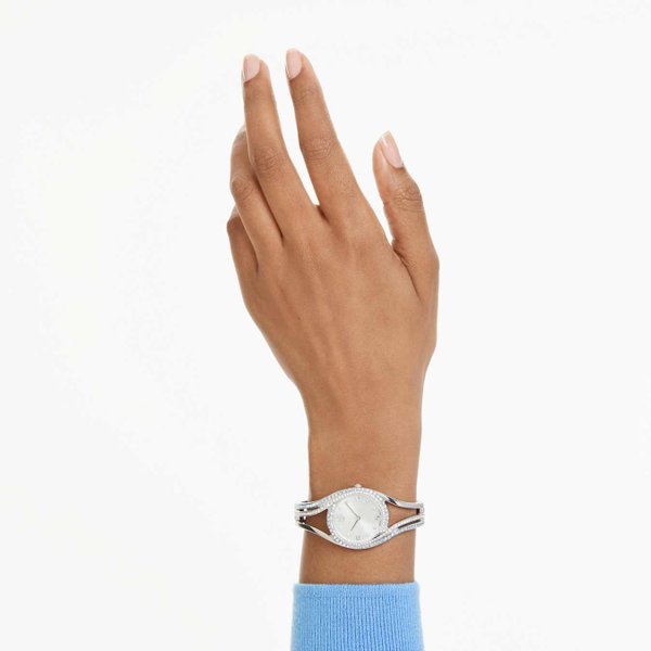 Swarovski Hyperbola kék kristályos ezüst színű női óra 5715463