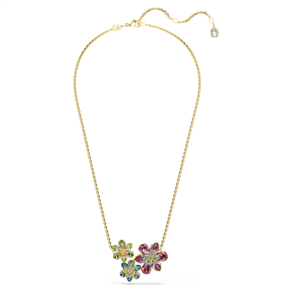 Swarovski Idyllia arany színű nyaklánc színes kristályokkal 5721668