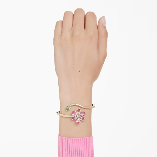 Swarovski Idyllia arany színű karperec színes kristályokkal 5709028