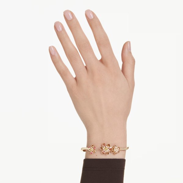 Swarovski Idyllia arany színű karperec virágokkal 5732387