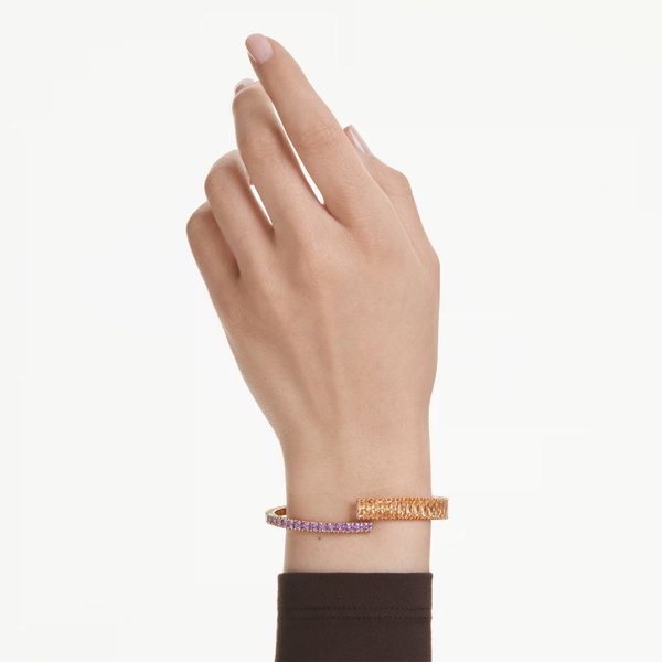 Swarovski Matrix arany színű lila sárga kristályos karperec 5731049