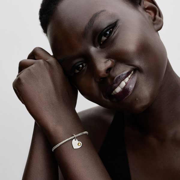 Pandora ékszer Gravírozható szív November függő ezüst charm 794295C11