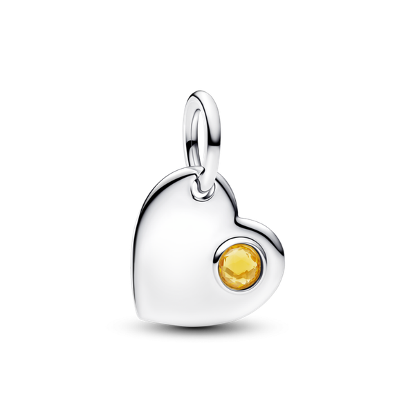 Pandora ékszer Gravírozható szív November függő ezüst charm 794295C11