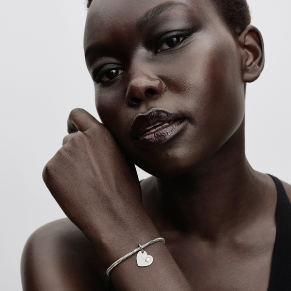 Pandora ékszer Gravírozható szív Június függő ezüst charm 794295C06