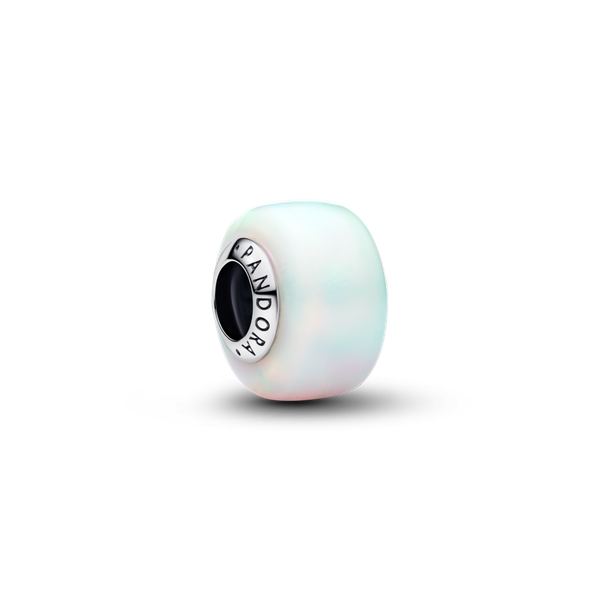 Pandora ékszer Opálfényű fehér mini üveg charm 794245C01