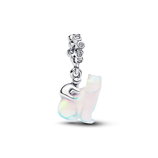 Pandora ékszer Jegesmedve mama és bocsa ezüst charm 794243C01