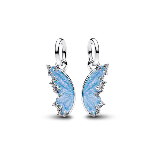 Pandora ékszer Kék pillangó osztható ezüst charm 794244C01