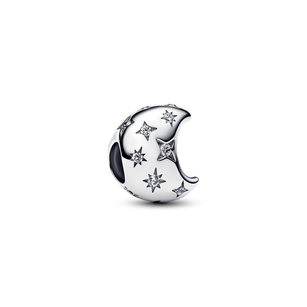 Pandora ékszer Félhold ezüst charm kövekkel 794254C01