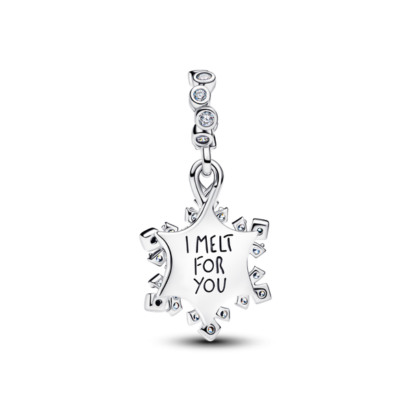 Pandora ékszer Hópehely dupla függő ezüst charm 794142C01