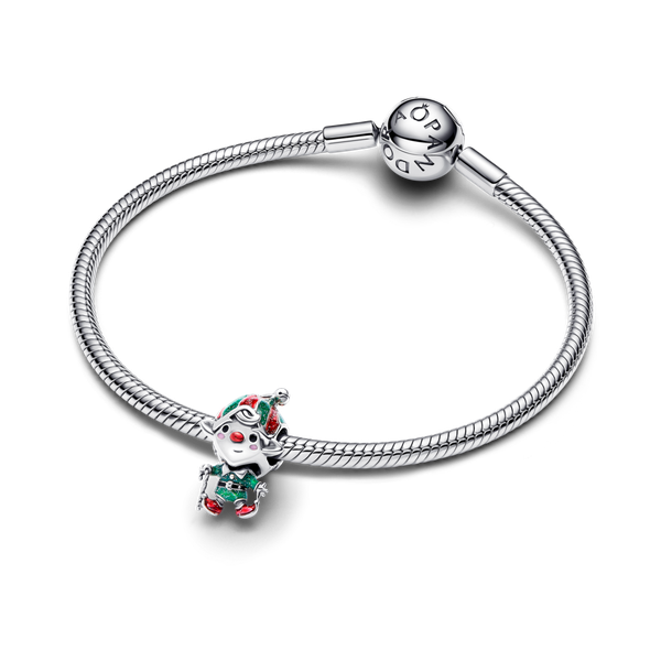 Pandora ékszer Karácsonyi manó ezüst charm 794294C01