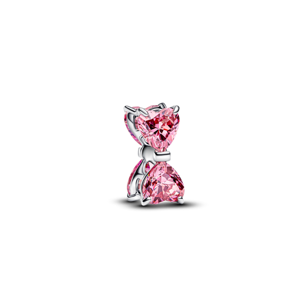 Pandora ékszer Rózsaszín masni ezüst charm 794253C01