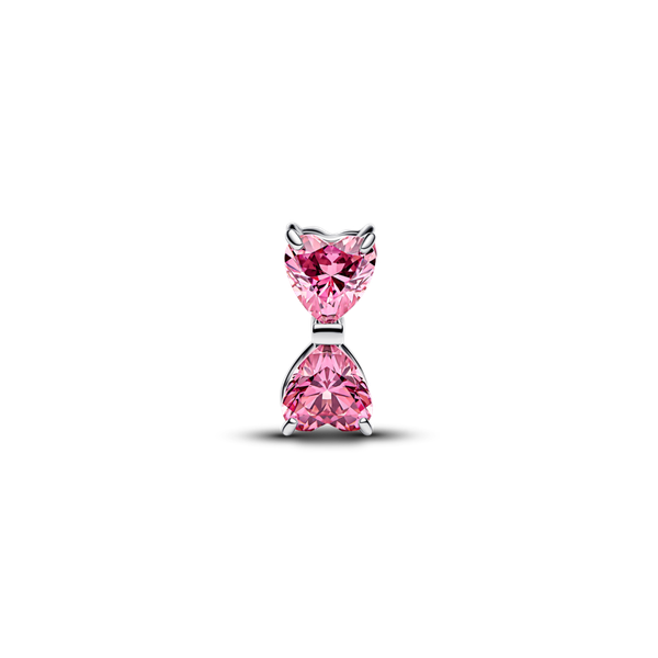 Pandora ékszer Rózsaszín masni ezüst charm 794253C01