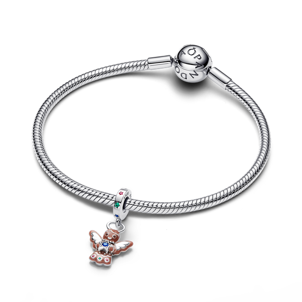 Pandora ékszer Mézeskalács angyal függő ezüst charm 794247C01