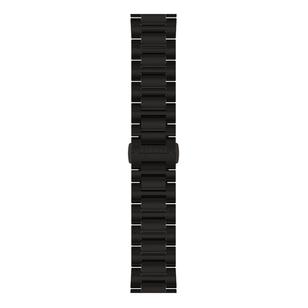 Tissot PRC 100 Solar fekete számlapos és fémszíjas férfi karóra T1514223305100