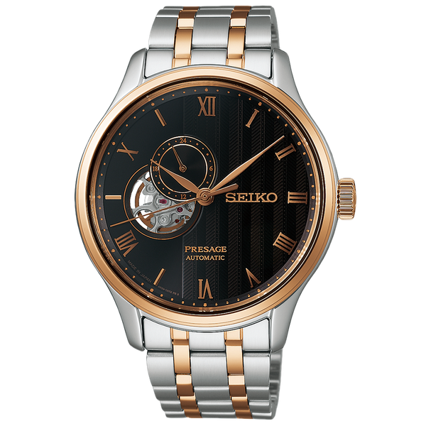 Seiko  Presage 'Japanese Garden' open heart férfi bicolor automata karóra SSA466J1