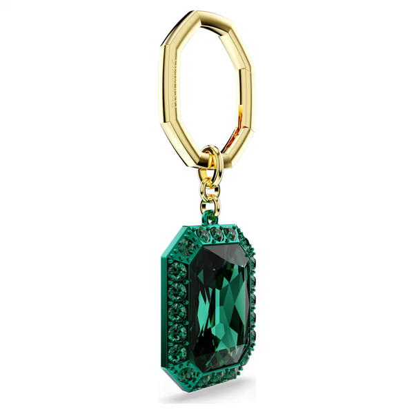 Swarovski Nyolcszög zöld kristály arany színű kulcstartó 5666643