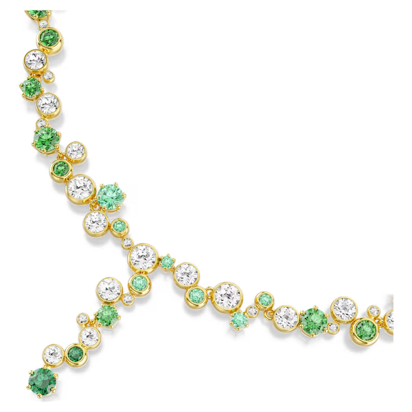 Swarovski Constella arany színű Y nyaklánc zöld kristállyal 5722474