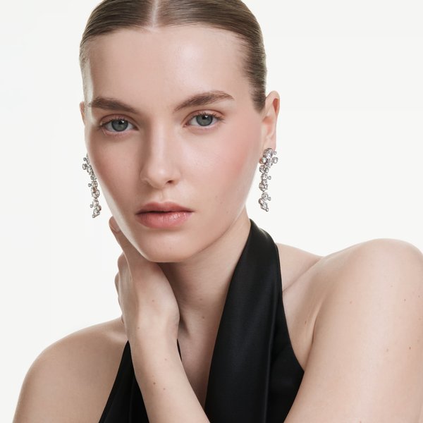 Swarovski Constella ezüst színű csepp alakú fülbevaló 5732252
